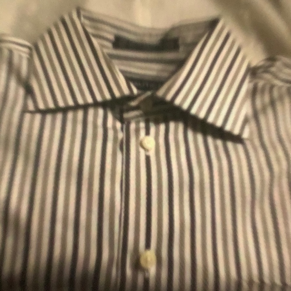 Striped Button-Up Shirt